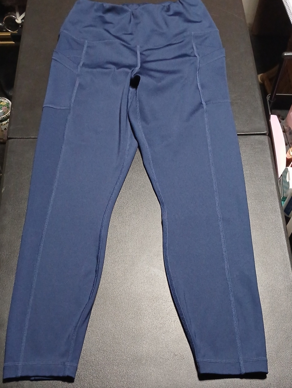 Kids Navy Blue Active Leggings